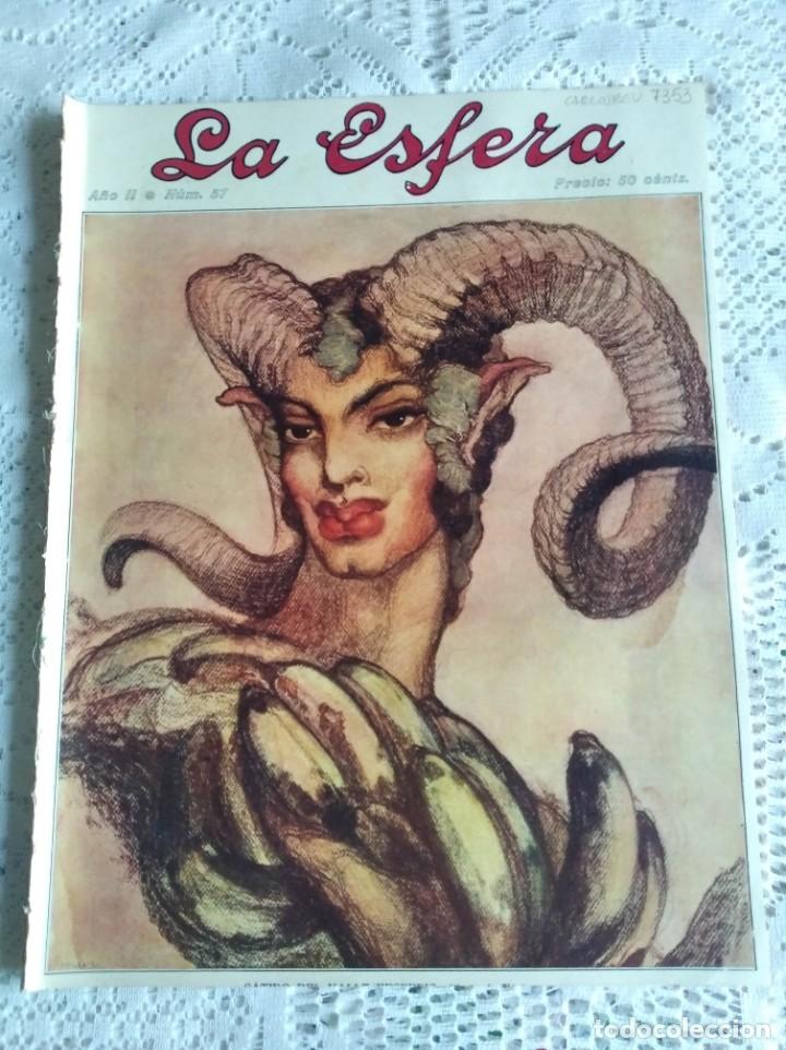 Sammeln von Zeitschriften und Zeitungen: LA ESFERA. N&ordm; 57. A&Ntilde;O 1915. AIRES ANDALUCES. RICARDO LE&Oacute;N. PALABRAS DE LEONARDO DE VINCI....... LEER