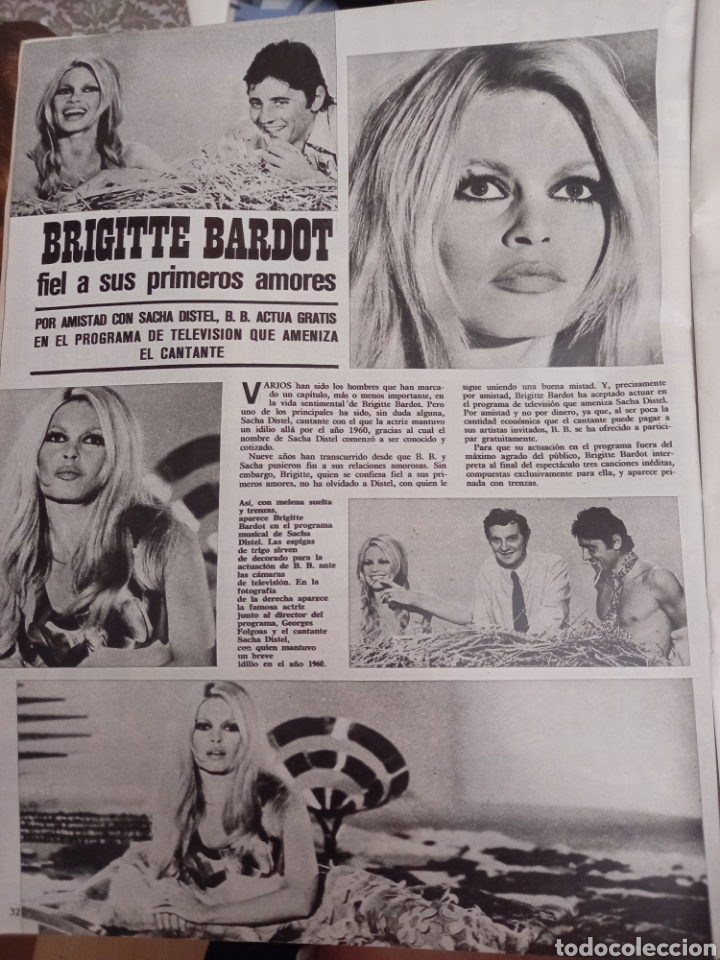 Coleccionismo de Revistas y Peri&oacute;dicos: BRIGITTE BARDOT SACHA DISTEL