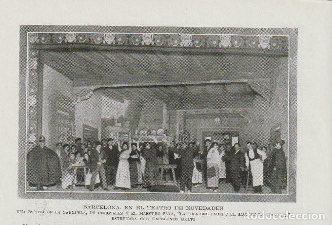 Coleccionismo de Revistas y Peri&oacute;dicos: * TEATRO, Barcelona * Zarzuela La Isla del Im&aacute;n, de Renovales y el Maestro Paya - 1920