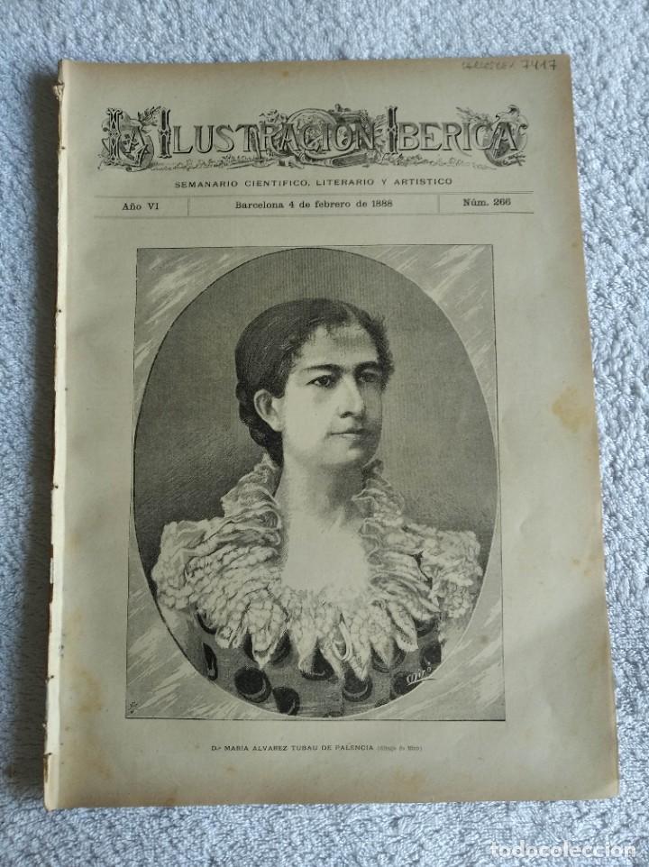 Coleccionismo de Revistas y Peri&oacute;dicos: LA ILUSTRACI&Oacute;N IB&Eacute;RICA. N&ordm; 266. A&Ntilde;O 1888. PUERTA Y PUENTE DE TOLEDO. DO&Ntilde;A MAR&Iacute;A &Aacute;LVAREZ TUBAU.. LEER