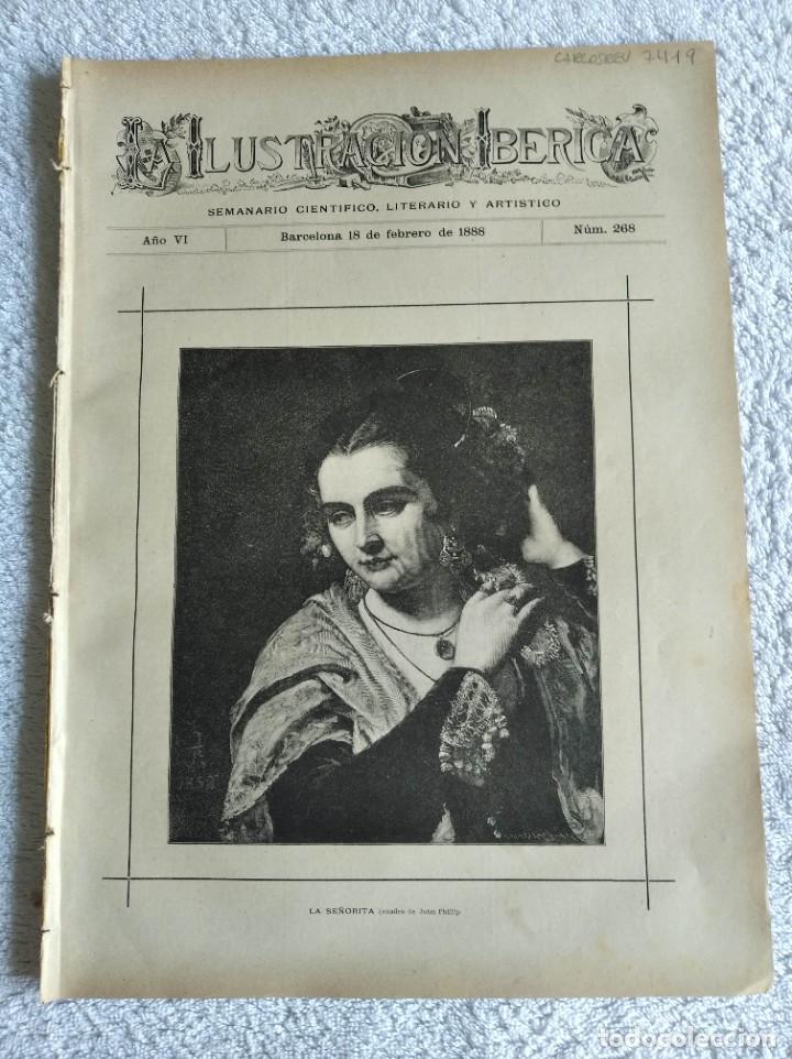 Coleccionismo de Revistas y Peri&oacute;dicos: LA ILUSTRACI&Oacute;N IB&Eacute;RICA. N&ordm; 268. A&Ntilde;O 1888. LA BARCELONA ANTIGUA. TOLEDO. HOJA DE TABACO. V&Iacute;CTO.. LEER
