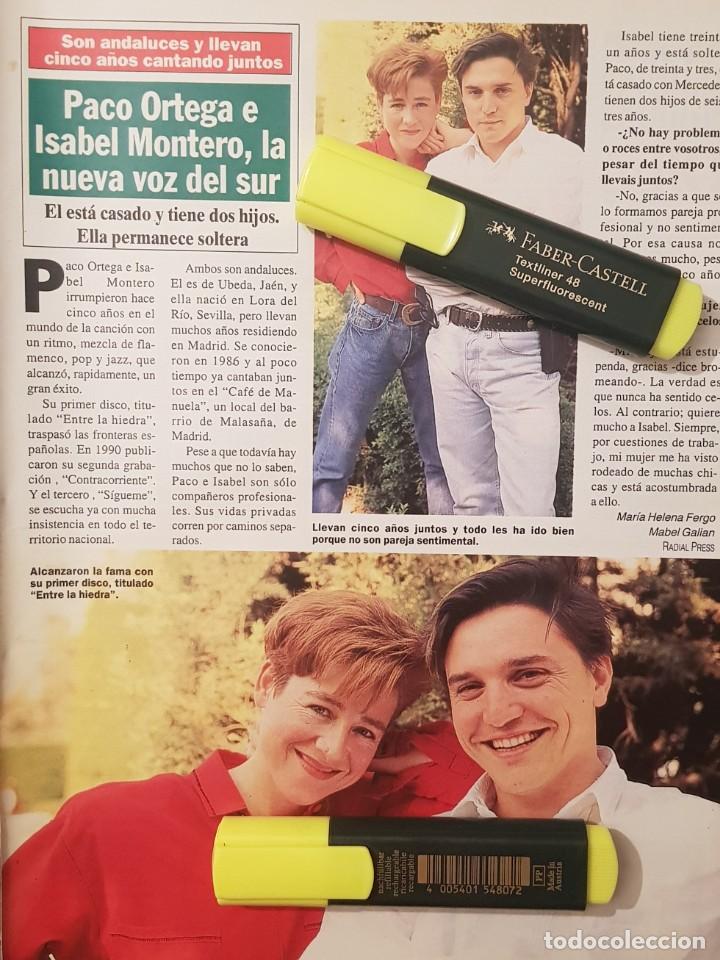 Sammeln von Zeitschriften und Zeitungen: Reportaje Paco Ortega e Isabel Montero 09.08.1991