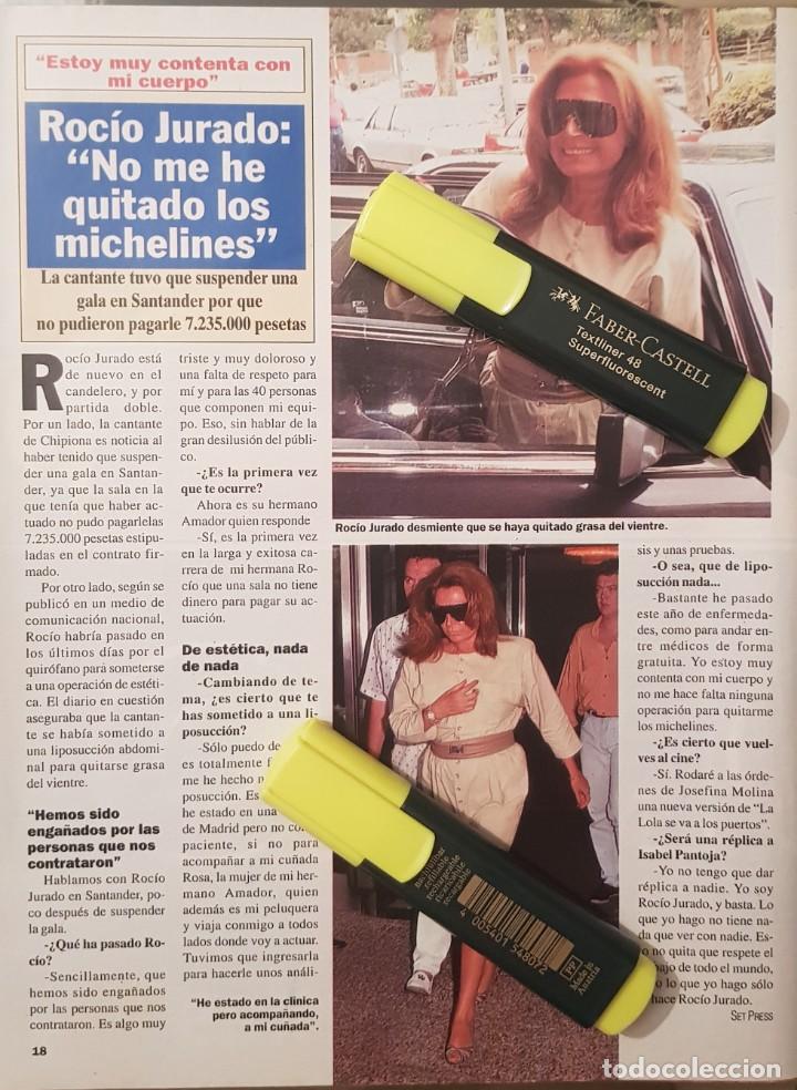 Coleccionismo de Revistas y Peri&oacute;dicos: Reportaje Roc&iacute;o Jurado 09.08.91