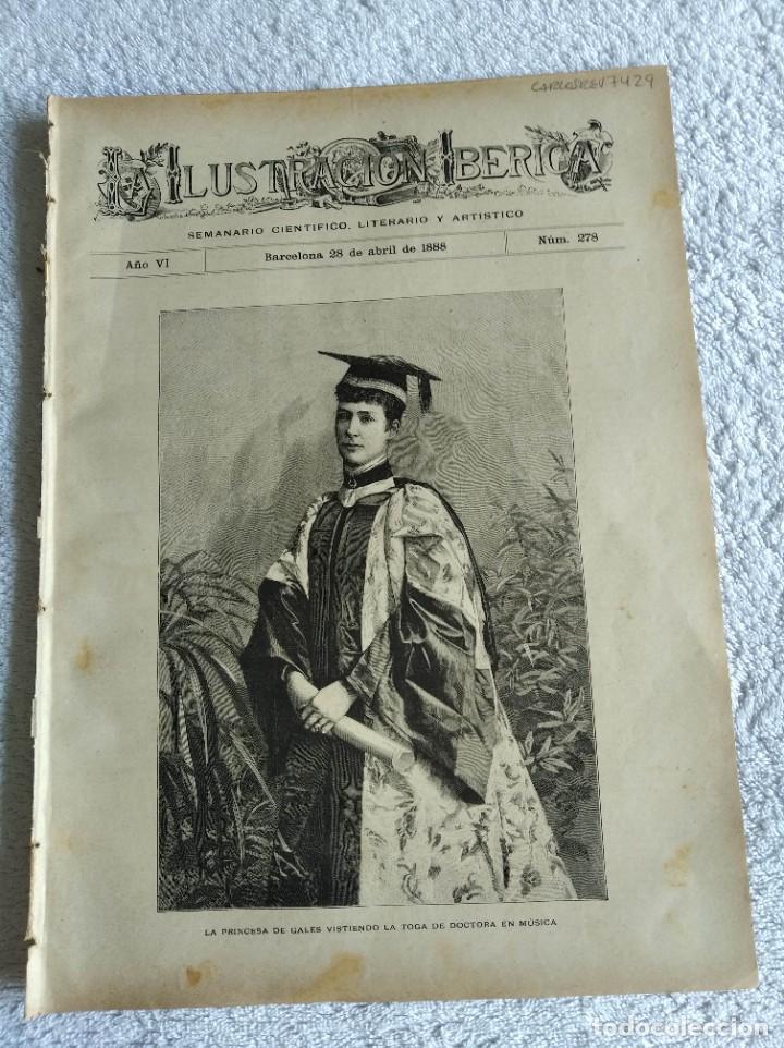 Coleccionismo de Revistas y Peri&oacute;dicos: LA ILUSTRACI&Oacute;N IB&Eacute;RICA. N&ordm; 278. A&Ntilde;O 1888. LA PRINCESA DE GALES. ENEMIGOS OCULTOS. NOTAS TEATR.. LEER