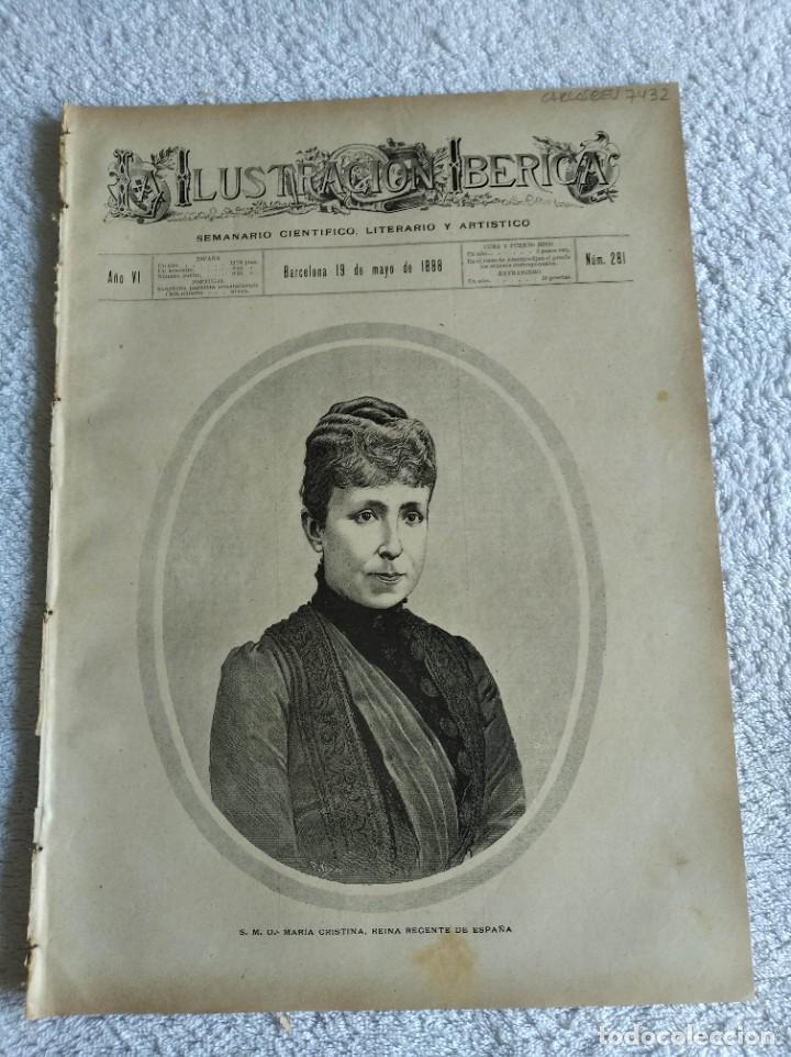 Coleccionismo de Revistas y Peri&oacute;dicos: LA ILUSTRACI&Oacute;N IB&Eacute;RICA. N&ordm; 281. A&Ntilde;O 1888. PUENTE DE CONEWAGO (E.E.U.U.). LOS VIERNES DE PAQUI.. LEER