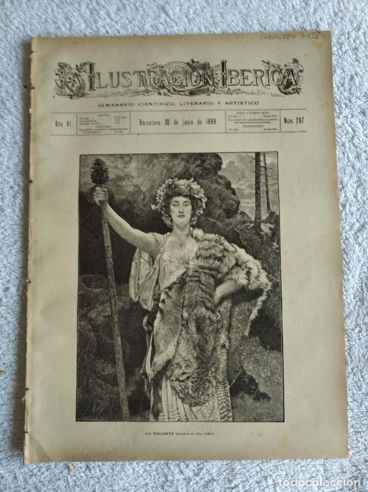 Coleccionismo de Revistas y Peri&oacute;dicos: LA ILUSTRACI&Oacute;N IB&Eacute;RICA. N&ordm; 287. A&Ntilde;O 1888. LOS MITOS GRIEGOS EN EL ARTE GRIEGO. DICTAMEN LUMIN.. LEER