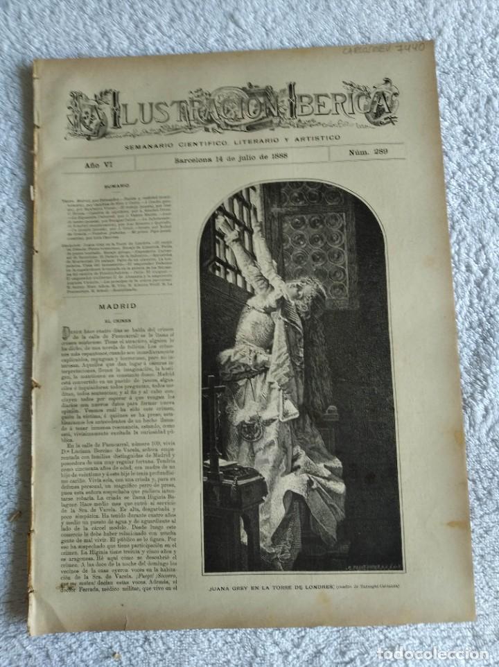 Coleccionismo de Revistas y Peri&oacute;dicos: LA ILUSTRACI&Oacute;N IB&Eacute;RICA. N&ordm; 289. A&Ntilde;O 1888. EL ENCAJE EN IRLANDA. RECUERDOS DE MONTSERRAT. LA E.. LEER