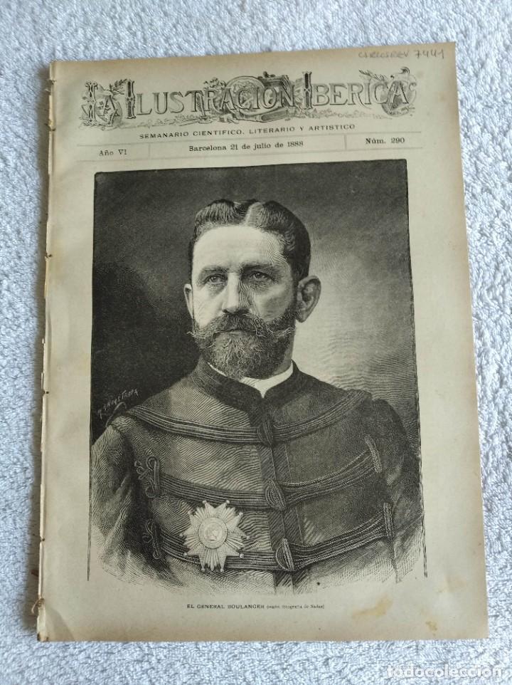 Coleccionismo de Revistas y Peri&oacute;dicos: LA ILUSTRACI&Oacute;N IB&Eacute;RICA. N&ordm; 290. A&Ntilde;O 1888. EL CASTILLO DE LAMBALLE. UNA EXCURSI&Oacute;N POR LA MANCHA..LEER