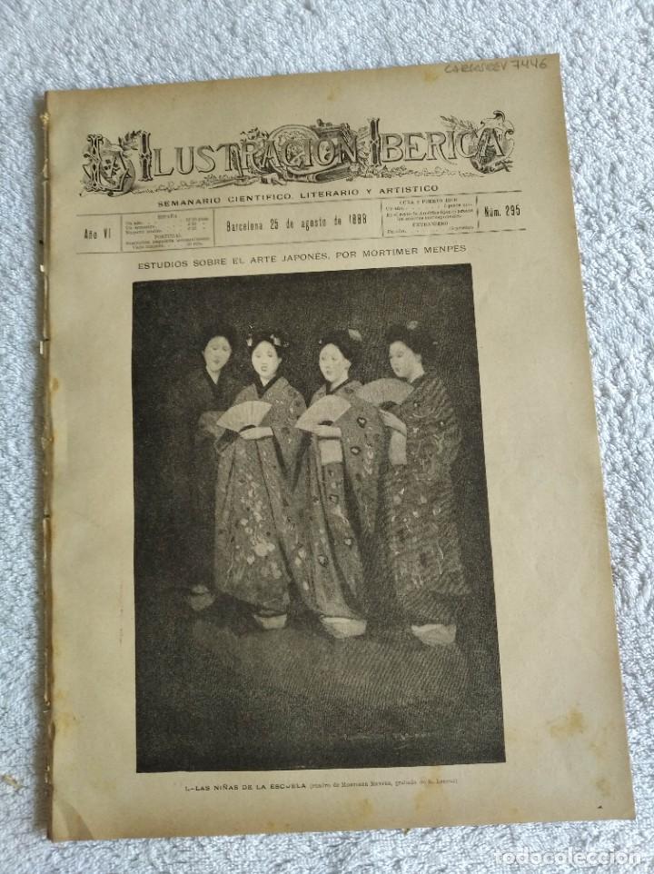 Coleccionismo de Revistas y Peri&oacute;dicos: LA ILUSTRACI&Oacute;N IB&Eacute;RICA. N&ordm; 295. A&Ntilde;O 1888. ESTUDIO SOBRE EL ARTE JAPON&Eacute;S. LA CATEDRAL DE SEVIL.. LEER