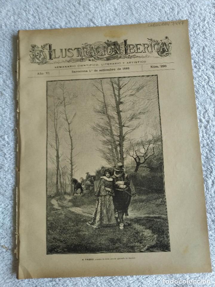 Coleccionismo de Revistas y Peri&oacute;dicos: LA ILUSTRACI&Oacute;N IB&Eacute;RICA. N&ordm; 296. A&Ntilde;O 1888. LA SECCI&Oacute;N INGLESA. DUNQUERQUE. LA BAH&Iacute;A DE N&Aacute;POLES.. LEER