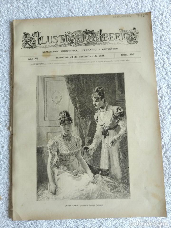 Coleccionismo de Revistas y Peri&oacute;dicos: LA ILUSTRACI&Oacute;N IB&Eacute;RICA. N&ordm; 308. A&Ntilde;O 1888. DOCTOR JOHN WOLCOTT. DELICIAS CORTESANAS. LA EMPERA.. LEER