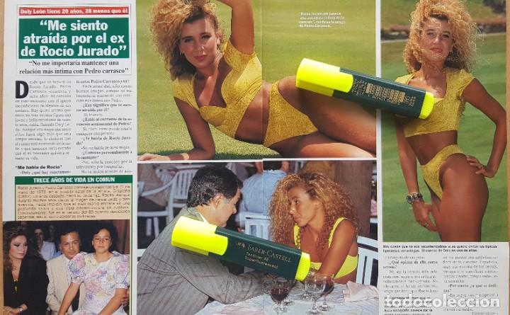Coleccionismo de Revistas y Peri&oacute;dicos: Reportaje Doly Le&oacute;n / Pedro Carrasco / Roc&iacute;o Jurado 02.08.91
