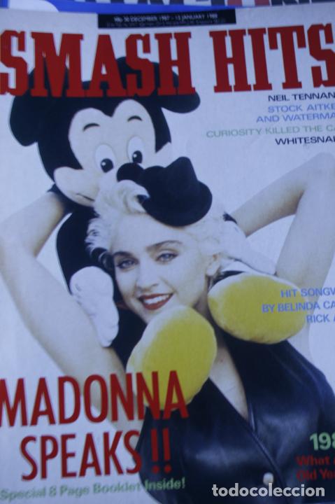 Coleccionismo de Revistas y Peri&oacute;dicos: revista inglesa smash hits MADONNA TIFFANY BOY GEORGE DEPECHE MODE 1988