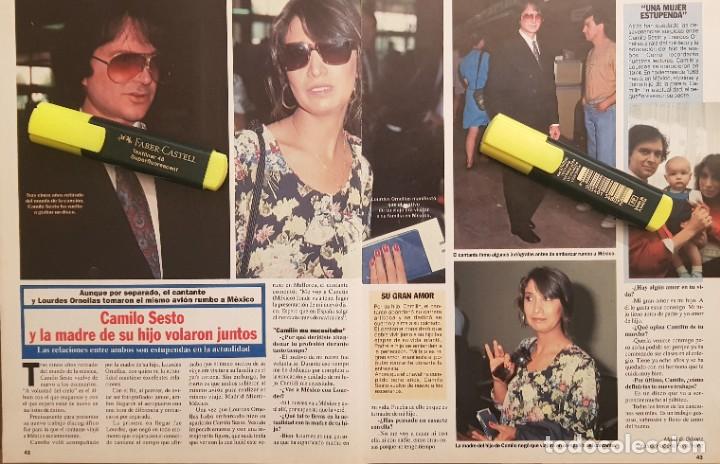 Coleccionismo de revistas y peri&oacute;dicos: Reportaje Camilo Sesto 11.10.91