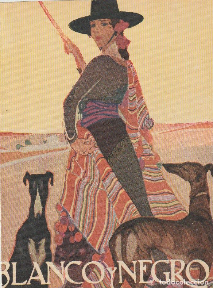 Collectionnisme de Revues et Journaux: Andaluza / ilustraci&oacute;n de Valverde para cubierta de revista Blanco y Negro - 1920