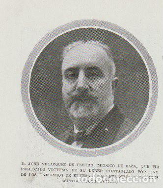 Coleccionismo de revistas y peri&oacute;dicos: D. Jos&eacute; Vel&aacute;zquez de Castro, m&eacute;dico de Baza, v&iacute;ctima de contagio encefalitis let&aacute;rgica - 1920