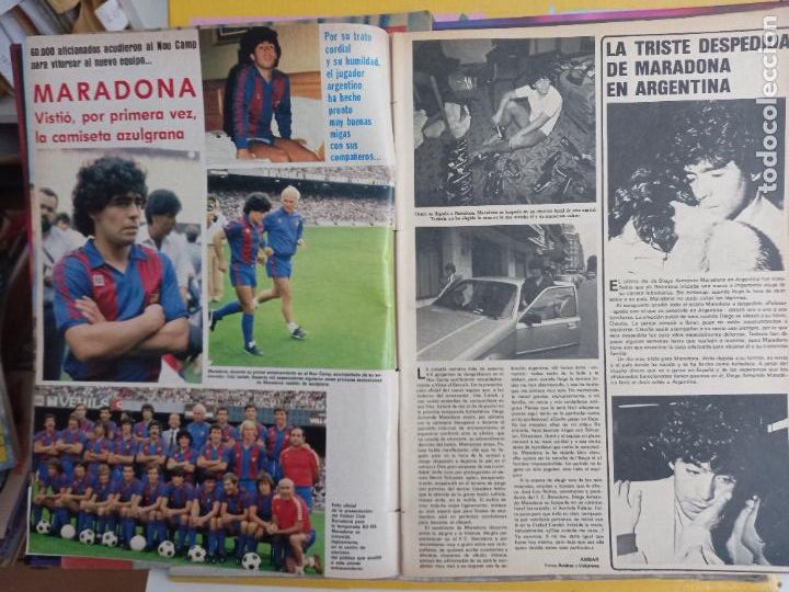 Coleccionismo de Revistas y Peri&oacute;dicos: 4 MARADONA FC BARCELONA