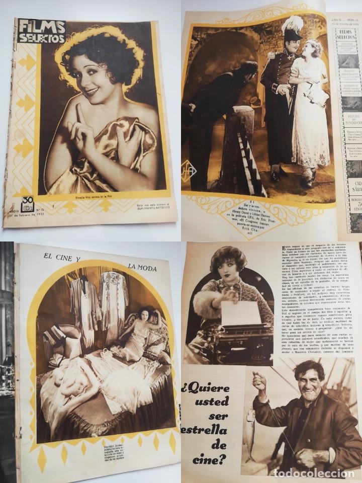Collezionismo di Riviste e Giornali: FILMS SELECTOS N&ordm;72, 27 DE FEBRERO 1932. A&Ntilde;O III PORTADA: ROSAL&Iacute;A ROY