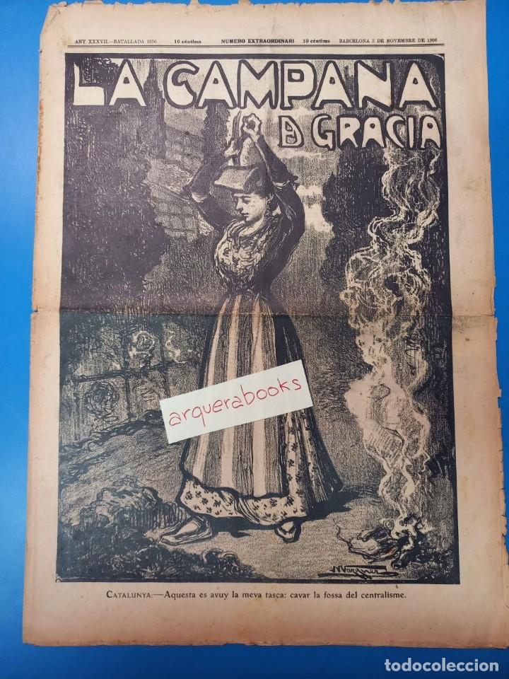 Collezionismo di Riviste e Giornali: LA CAMPANA DE GRACIA, BARCELONA 3 DE NOVEMBRE DE 1906
