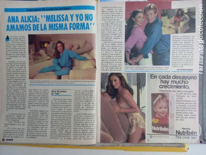 Colecionismo de Revistas e Jornais: ANA ALICIA FALCON CREST ANUNCIO NUTRIBEN
