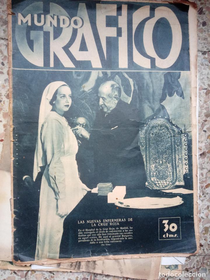 Coleccionismo de Revistas y Peri&oacute;dicos: MUNDO GR&Aacute;FICO: n&ordm;1206 (12-12-1934 &ldquo;Las nuevas enfermeras de la cruz roja&rdquo;, &ldquo;Los gitanos de Madrid