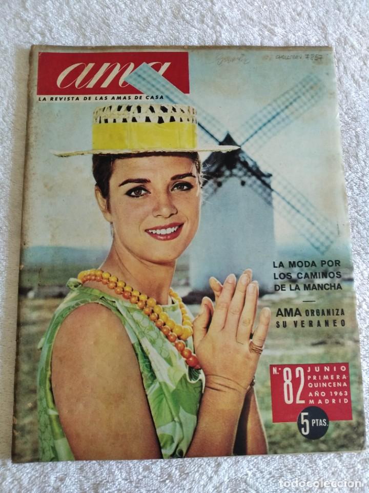 Collezionismo di Riviste e Giornali: REVISTA AMA. N&ordm; 82. JUNIO 1963. &Aacute;NGELA BRAVO. MANUEL BEN&Iacute;TEZ EL CORDOB&Eacute;S. CAMPO DE CRIPTANA.... LEER