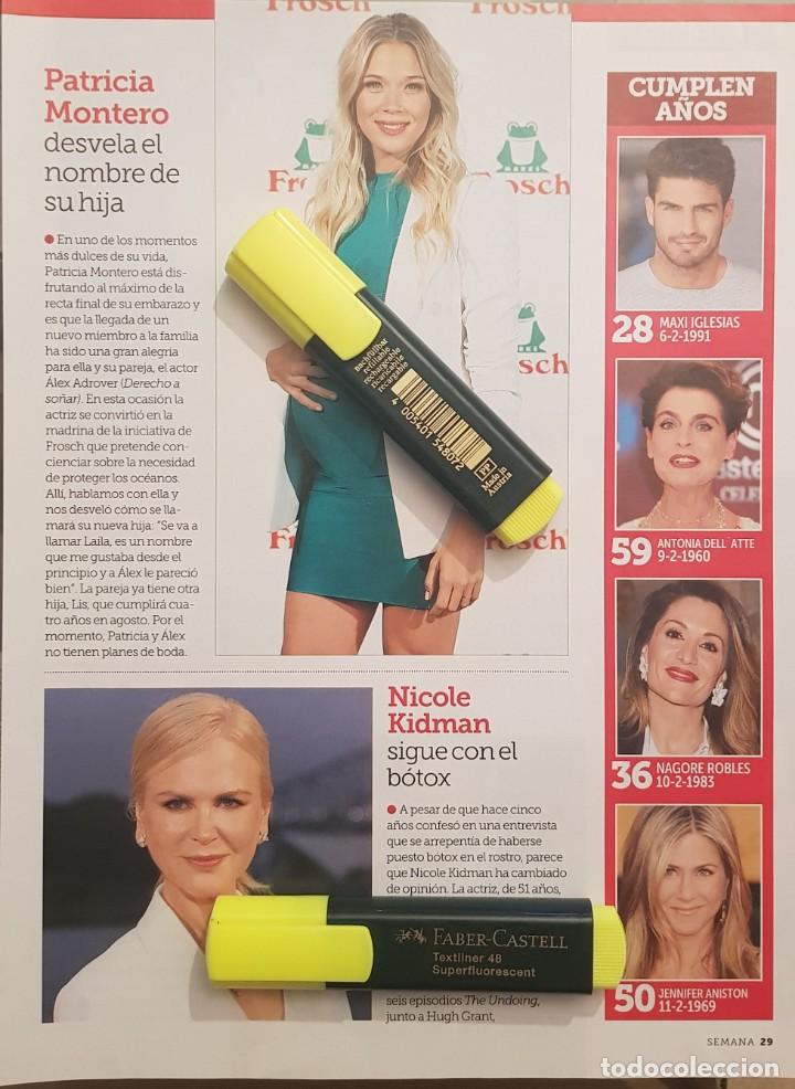 Collezionismo di Riviste e Giornali: Reportaje Judit Masc&oacute; / Miley Cyrus / Patricia Montero / Nicole Kidman 13.02.2019