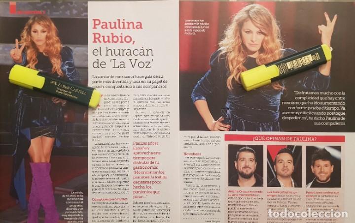Collection Magazines and Newspapers: Reportaje Paulina Rubio 13.02.2019