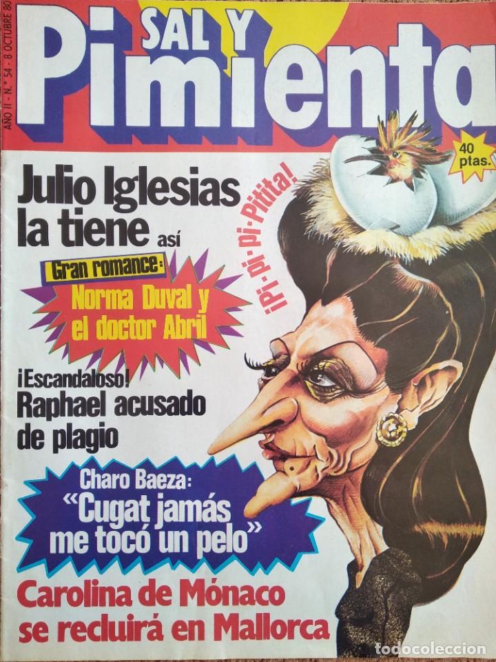 Coleccionismo de revistas y peri&oacute;dicos: Revista Sal y pimienta 1980 B&aacute;rbara Rey