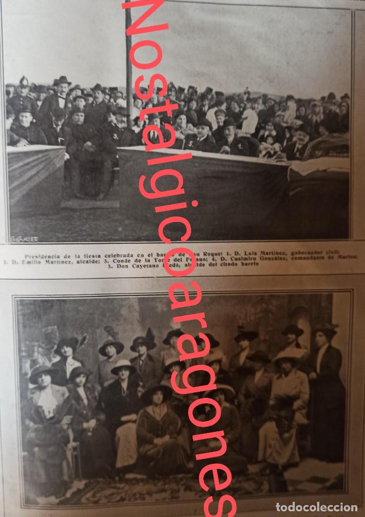 Collezionismo di Riviste e Giornali: Badajoz fiesta pobres menudo escaparate sombreros Foto revista principio siglo XX 191E