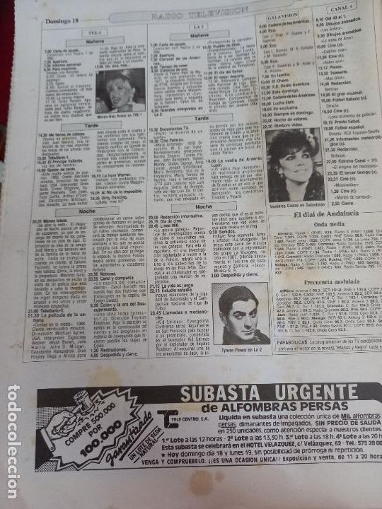 Collezionismo di Riviste e Giornali: UN DOS TRES MIRIAM DIAZ AROCA MARIANA VERONICA CASTRO TYRONE POWER