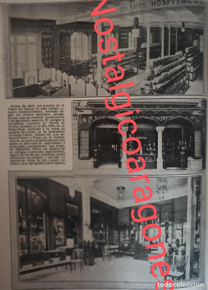 Collection Magazines and Newspapers: Barcelona establecimiento Sres Ferrer y Patau Paseo Gracia Foto revista principio siglo XX 191E