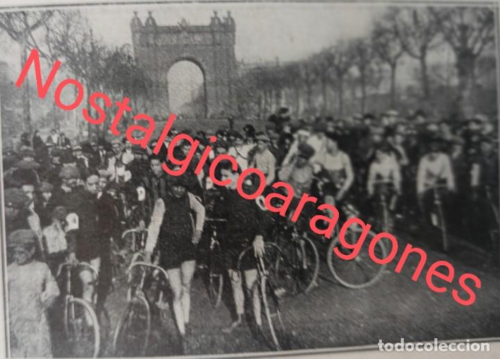 Coleccionismo de Revistas y Peri&oacute;dicos: Barcelona ciclistas vuelta Catalu&ntilde;a Foto revista principio siglo XX 191E