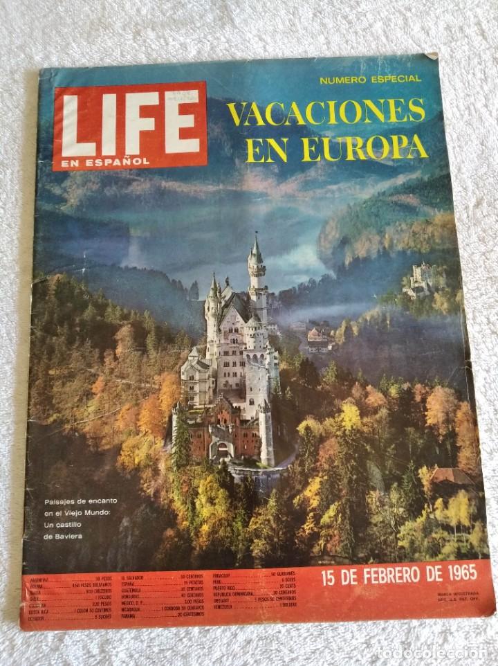 Collezionismo di Riviste e Giornali: LIFE EN ESPA&Ntilde;OL. N&ordm; 4. VOL. 25. VACACIONES EN EUROPA. 15 FEBRERO 1965.. LEER