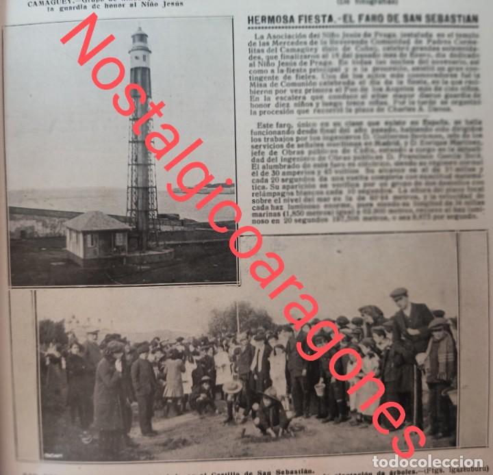 Colecionismo de Revistas e Jornais: San Fernando Cadiz el Faro San Sebasti&aacute;n Foto revista principio siglo XX 191E