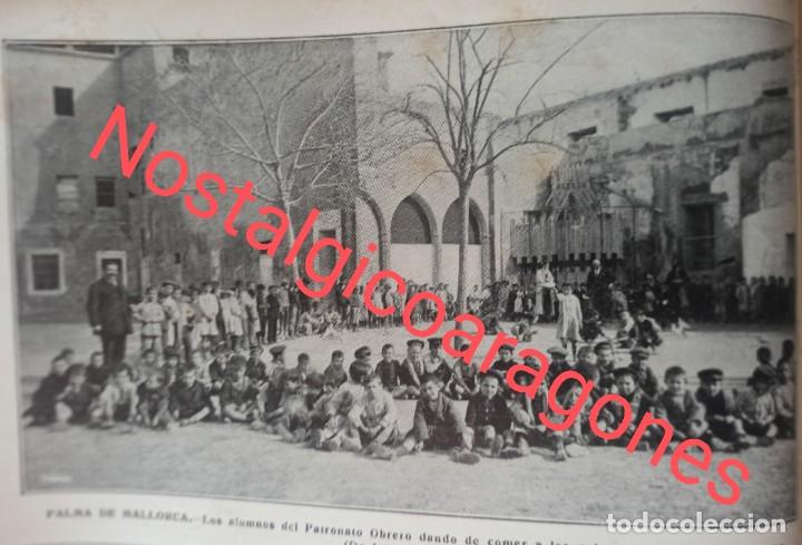 Collectionnisme de Revues et Journaux: Palma de Mallorca alumnos Patronato obrero d comer paloma recreoFoto revista principio siglo XX 191E