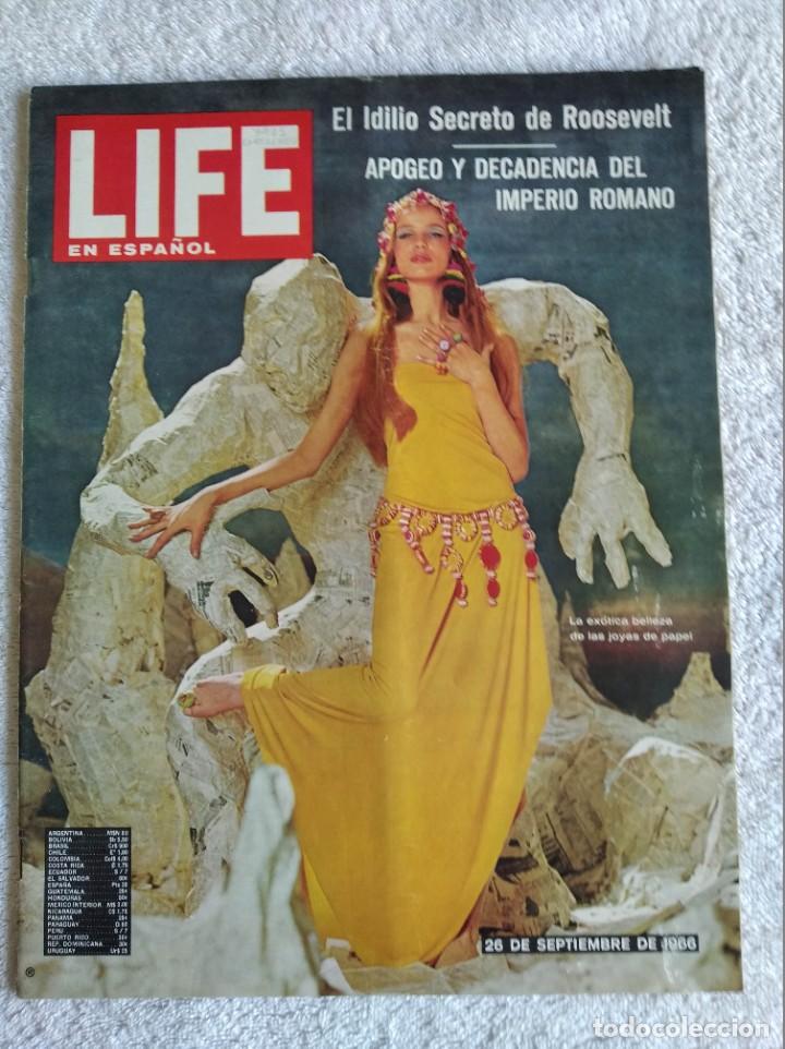 Sammeln von Zeitschriften und Zeitungen: LIFE EN ESPA&Ntilde;OL. N&ordm; 7. VOL. 28. LA EX&Oacute;TICA BELLEZA DE LAS JOYAS DE PAPEL. 26 SEPTIEMBRE 1966.. LEER