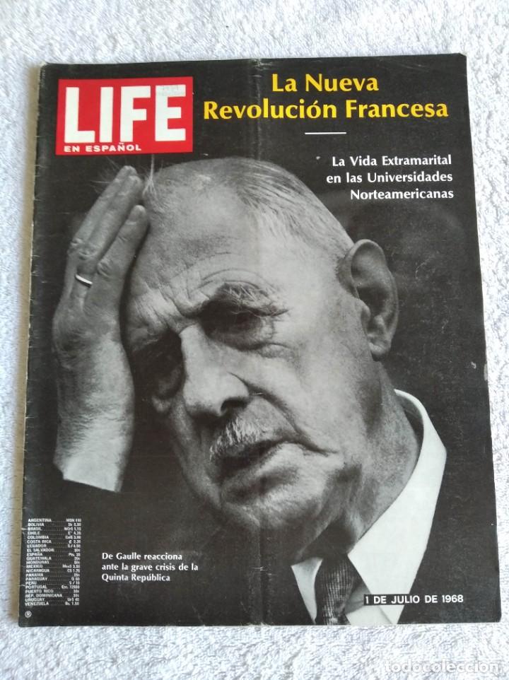 Coleccionismo de Revistas y Peri&oacute;dicos: LIFE EN ESPA&Ntilde;OL. N&ordm; 1. VOL. 32. LA NUEVA REVOLUCI&Oacute;N FRANCESA. 1 JULIO 1968.. LEER