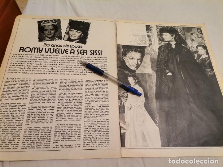 Coleccionismo de Revistas y Peri&oacute;dicos: ROMY SCHNEIDER 20 A&Ntilde;OS DESPU&Eacute;S VUELVE A SER SISSI RECORTE REVISTA 2 PAGINAS 1973