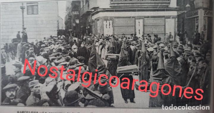 Collectionnisme de Revues et Journaux: Barcelona procesi&oacute;n Buena Muerte Semana Santa Foto revista principio siglo XX 191E