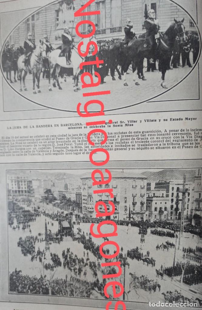 Collection Magazines and Newspapers: Barcelona jura bandera paseo Gracia Diagonal Foto revista principio siglo XX 191E