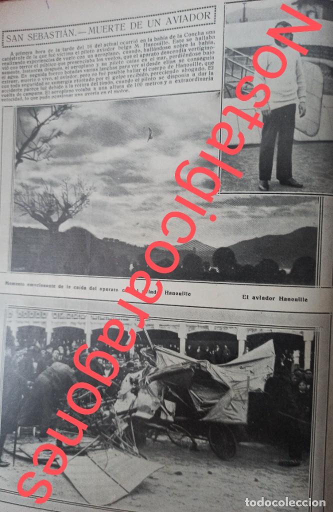 Collection Magazines and Newspapers: San Sebasti&aacute;n Aviaci&oacute;n muerte Hanouille Foto revista principio siglo XX 191E