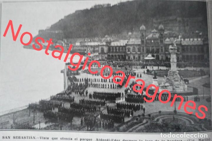 Colecionismo de Revistas e Jornais: San Sebasti&aacute;n jura bandera Foto revista principio siglo XX 191E