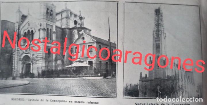 Collectionnisme de Revues et Journaux: Madrid nueva iglesia Concepci&oacute;n barrio Salamanca Foto revista principio siglo XX 191E