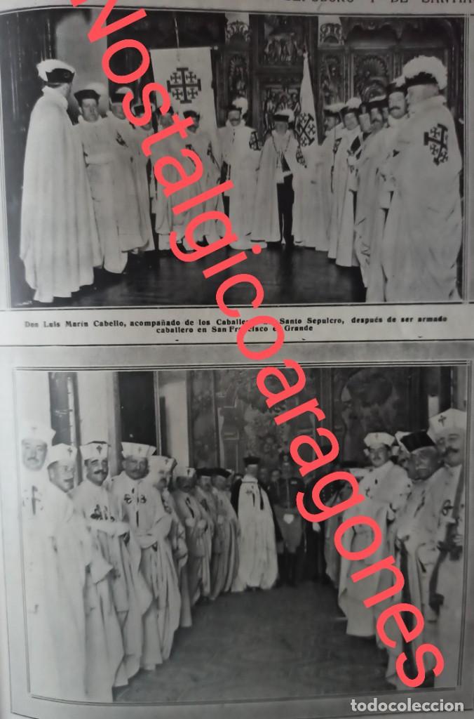 Collectionnisme de Revues et Journaux: Madrid caballeros Santo Sepulcro Santiago rey Alfonso foto revista principio siglo XX 191E