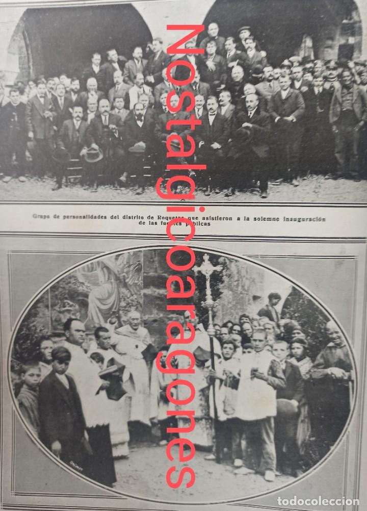 Collectionnisme de Revues et Journaux: Horta Tarragona inauguraci&oacute;n fuentes p&uacute;blicas Foto revista principio siglo XX 191E