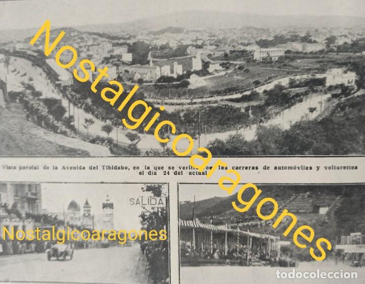 Colecionismo de Revistas e Jornais: Barcelona Tibidabo carrera coches Foto revista principio siglo XX 191E