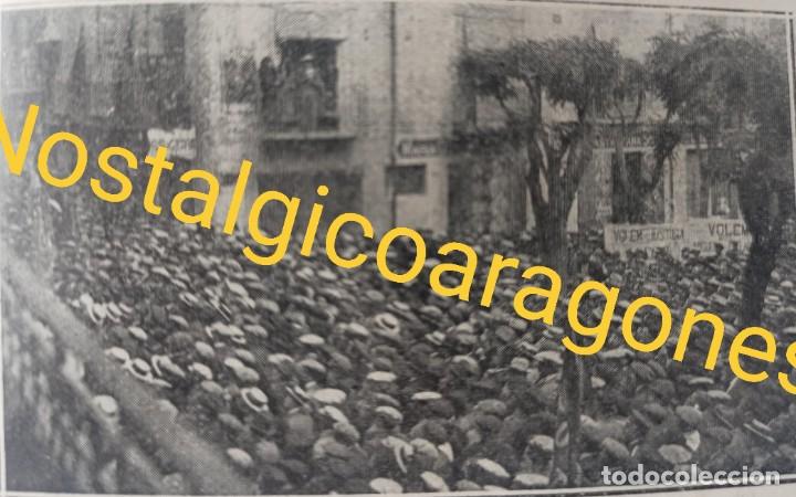 Collectionnisme de Revues et Journaux: L&eacute;rida manifestaci&oacute;n en favor ferrocarril Noguera Pallaresa Foto revista principio siglo XX 191E