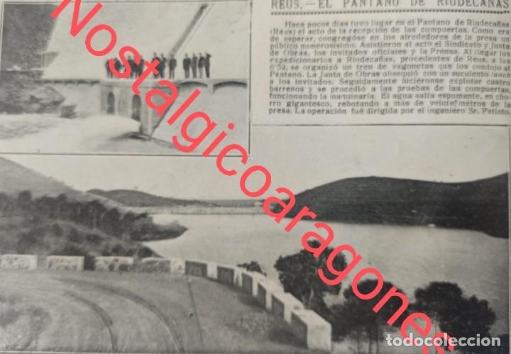 Colecionismo de Revistas e Jornais: Reus pantano Riudecanas apertura Foto revista principio siglo XX 191E