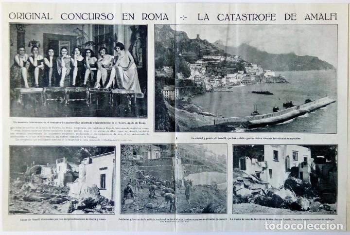 Sammeln von Zeitschriften und Zeitungen: 1924 HOJAS REVISTA TEATRO APOLO DE ROMA ORIGINAL CONCURSO DE PANTORRILLAS